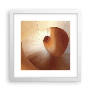 Plakat w białej ramie - Architektoniczna serpentyna - 30x30 cm