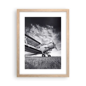 Plakat w ramie jasny dąb - Skrzydlaty wędrowiec - 30x40 cm