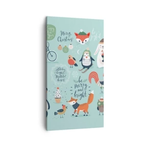 Obraz na płótnie - Niech zawsze już będą święta! - 45x80 cm