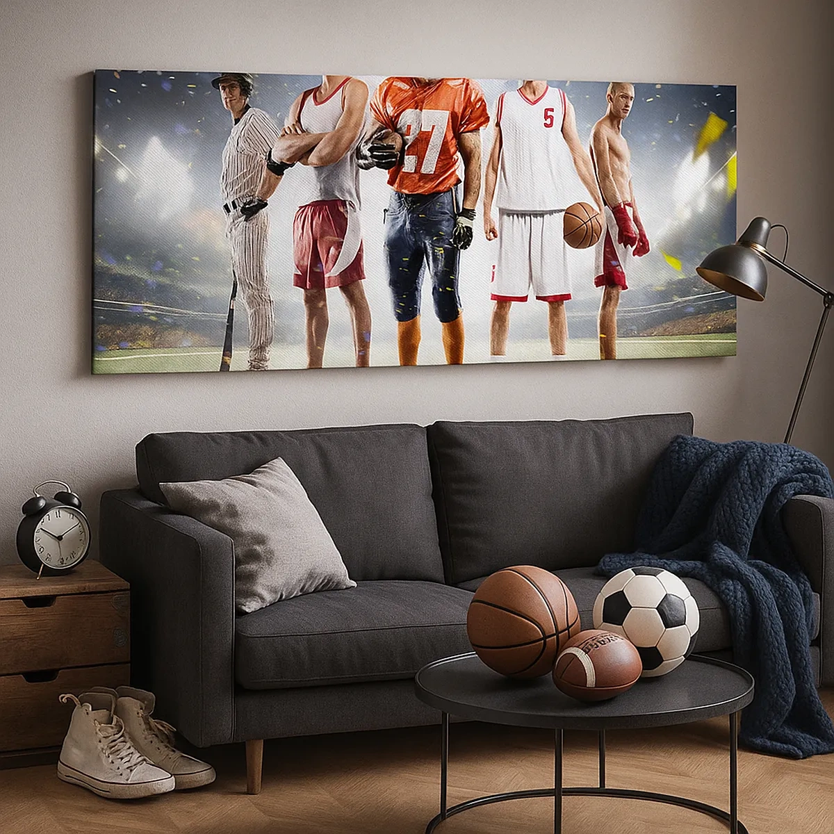 Obraz na płótnie - Gladiatorzy boisk - 30x30 cm