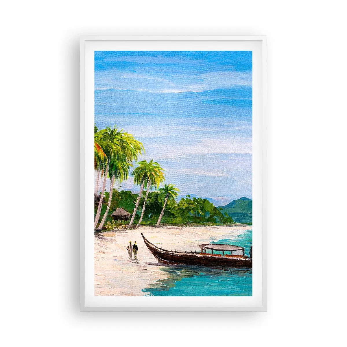 Plakat w białej ramie - Egzotyczny sen - 61x91 cm