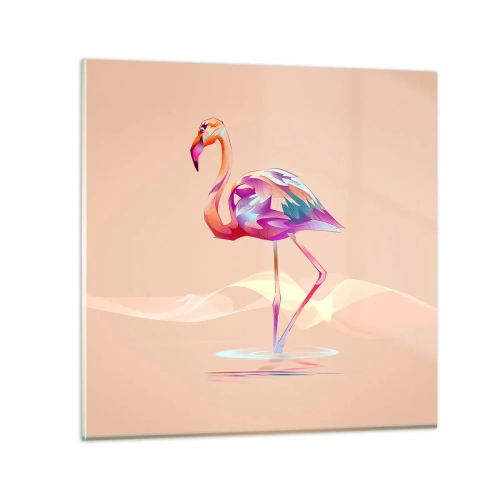 Obraz na szkle - Ptak dobrych emocji - 40x40 cm