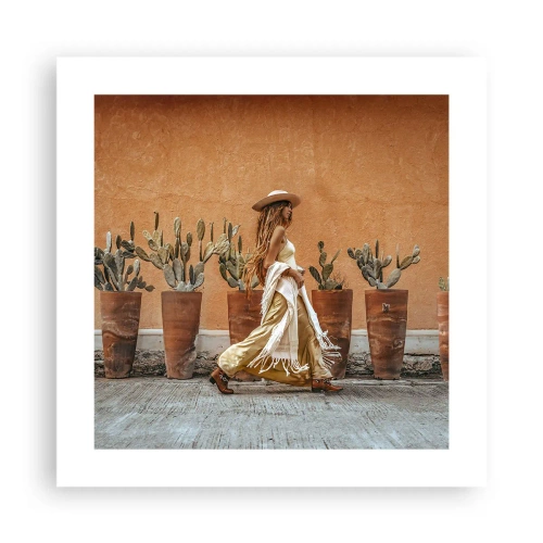 Plakat - W stylu hippie - 40x40 cm