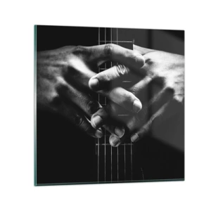 Obraz na szkle - Modlitwa artysty - 70x70 cm