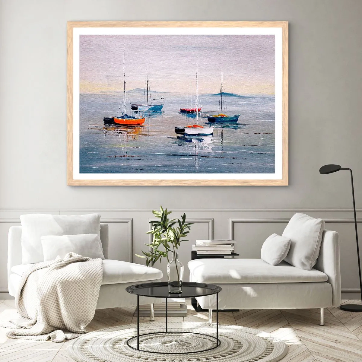 Plakat w ramie jasny dąb - Zasłużony odpoczynek - 91x61 cm