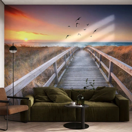 Fototapeta Premium Sand - Przestrzeń wzlotów - Krajobraz, Morze, Plaża - 200x140 cm