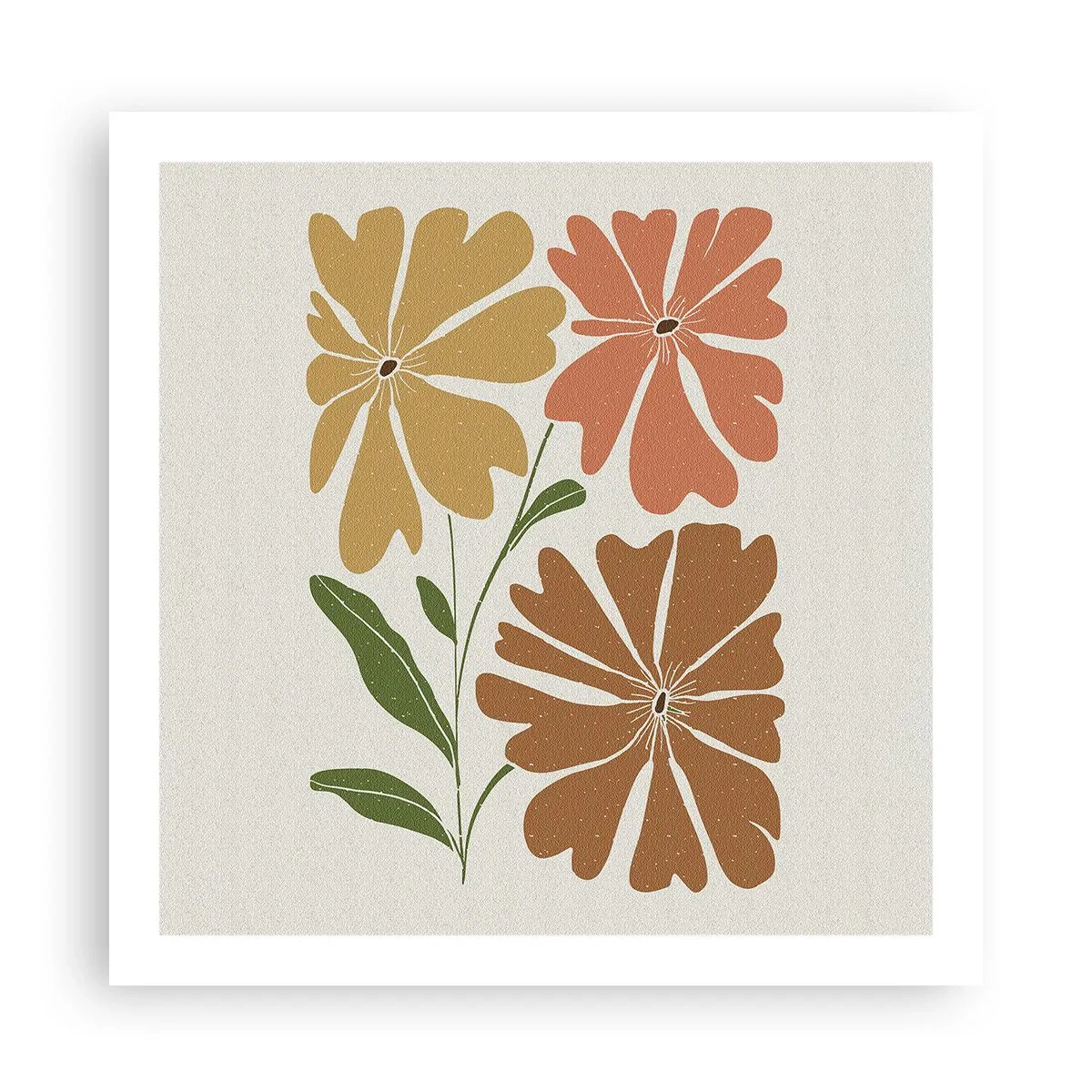 Plakat - Natura i geometria - 60x60 cm