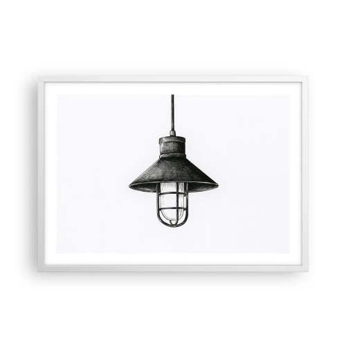 Plakat w białej ramie - Jak przed laty… - 70x50 cm