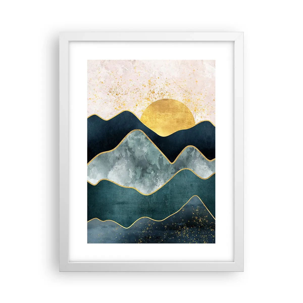 Plakat w białej ramie - Za siedmioma górami - 30x40 cm