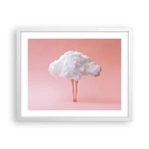 Plakat w białej ramie - Słodka obietnica - 50x40 cm