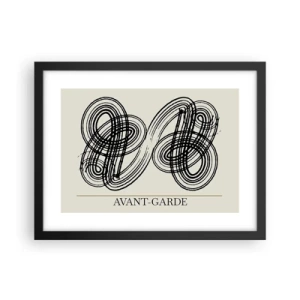 Plakat w czarnej ramie - Wyszło spontanicznie - 40x30 cm