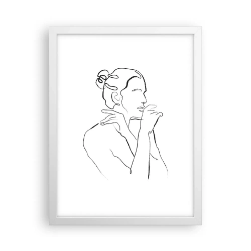 Plakat w białej ramie - Akt: zmysłowe misterium - 30x40 cm