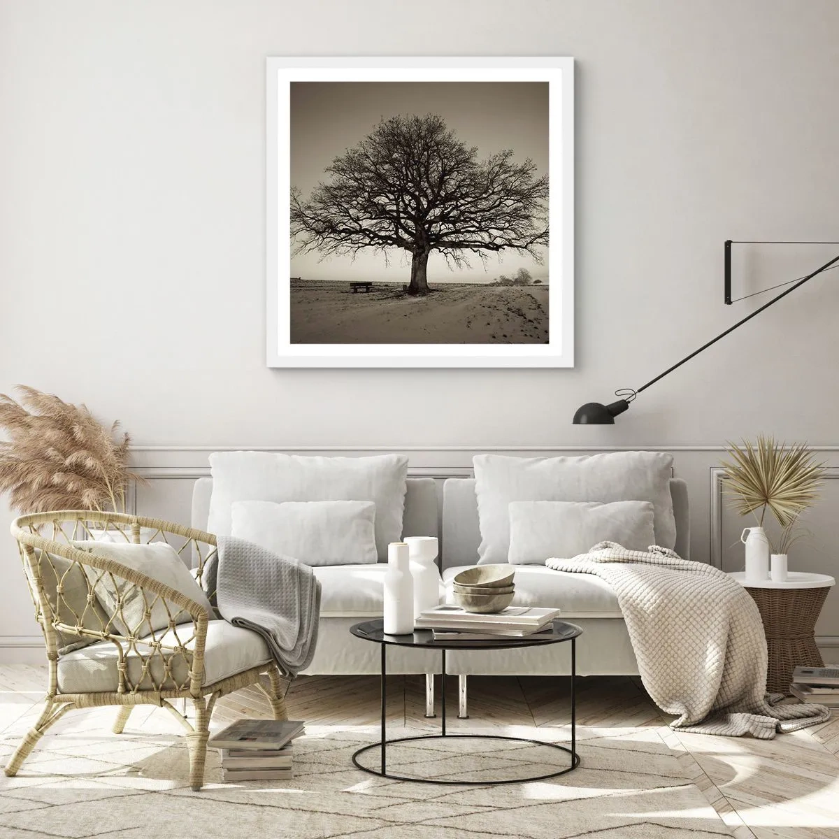 Plakat w białej ramie - Stąd do wieczności - 60x60 cm