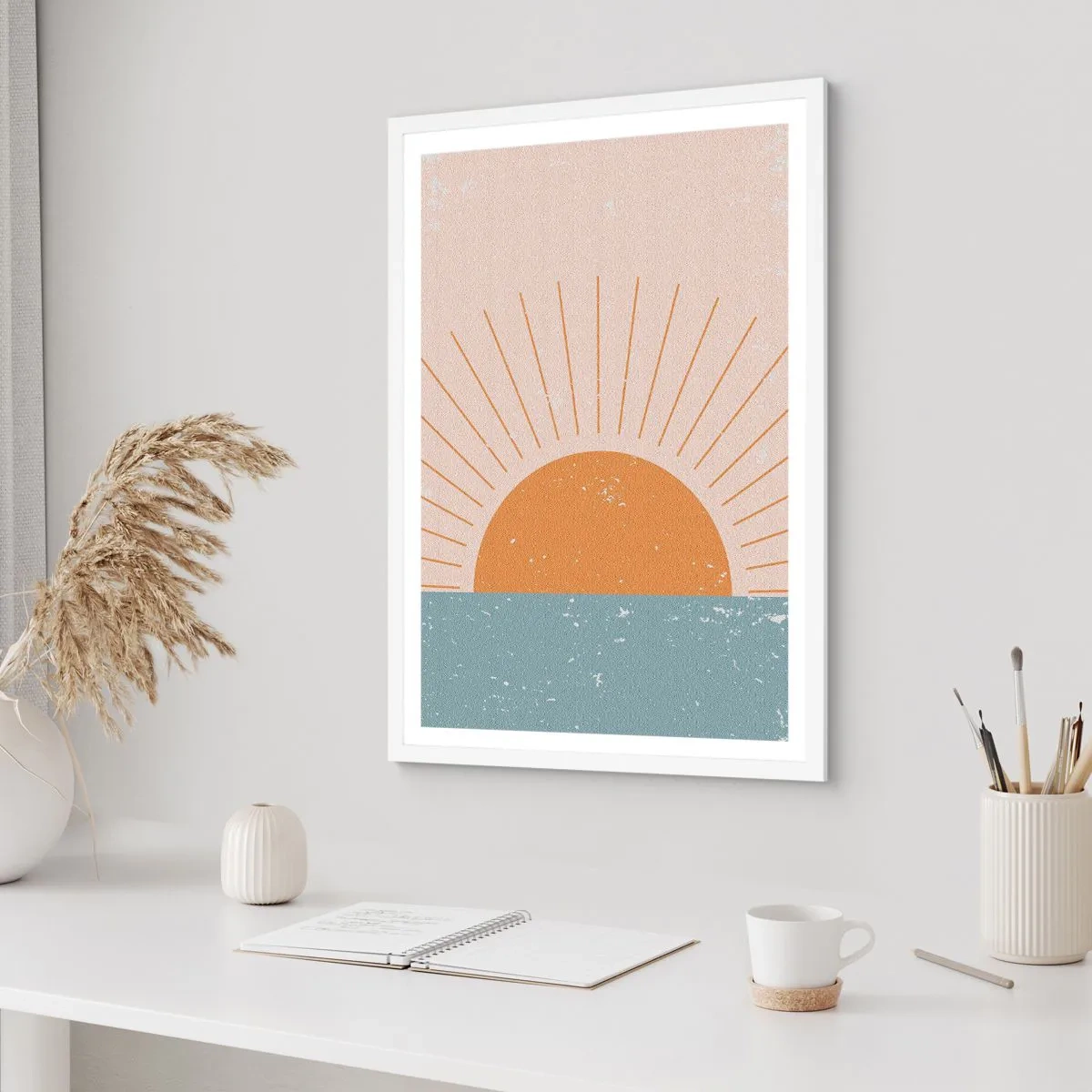 Plakat w białej ramie - Codzienny cud - 40x50 cm