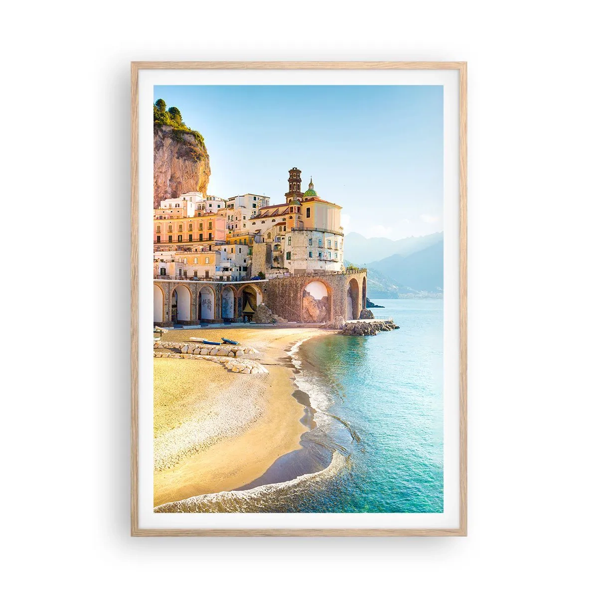 Plakat w ramie jasny dąb - Miasto niebywałe - 70x100 cm