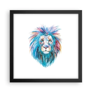 Plakat w czarnej ramie - Elektryzująca aura - 30x30 cm