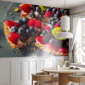 Fototapeta Samoprzylepna Deluxe Sticker - Dolce vita! - Gastronomia, Tarta Z Owocami, Ciasto - 100x70 cm
