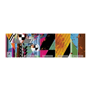 Fototapeta Próbka Premium Sand - Geometrycznie i organicznie - Abstrakcja, Sztuka, Sztuka Nowoczesna - 100x30 cm