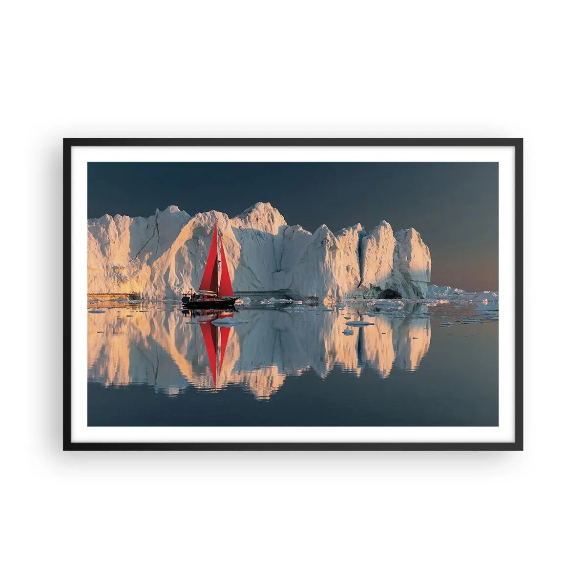 Plakat w czarnej ramie - Na krańcu świata - 91x61 cm