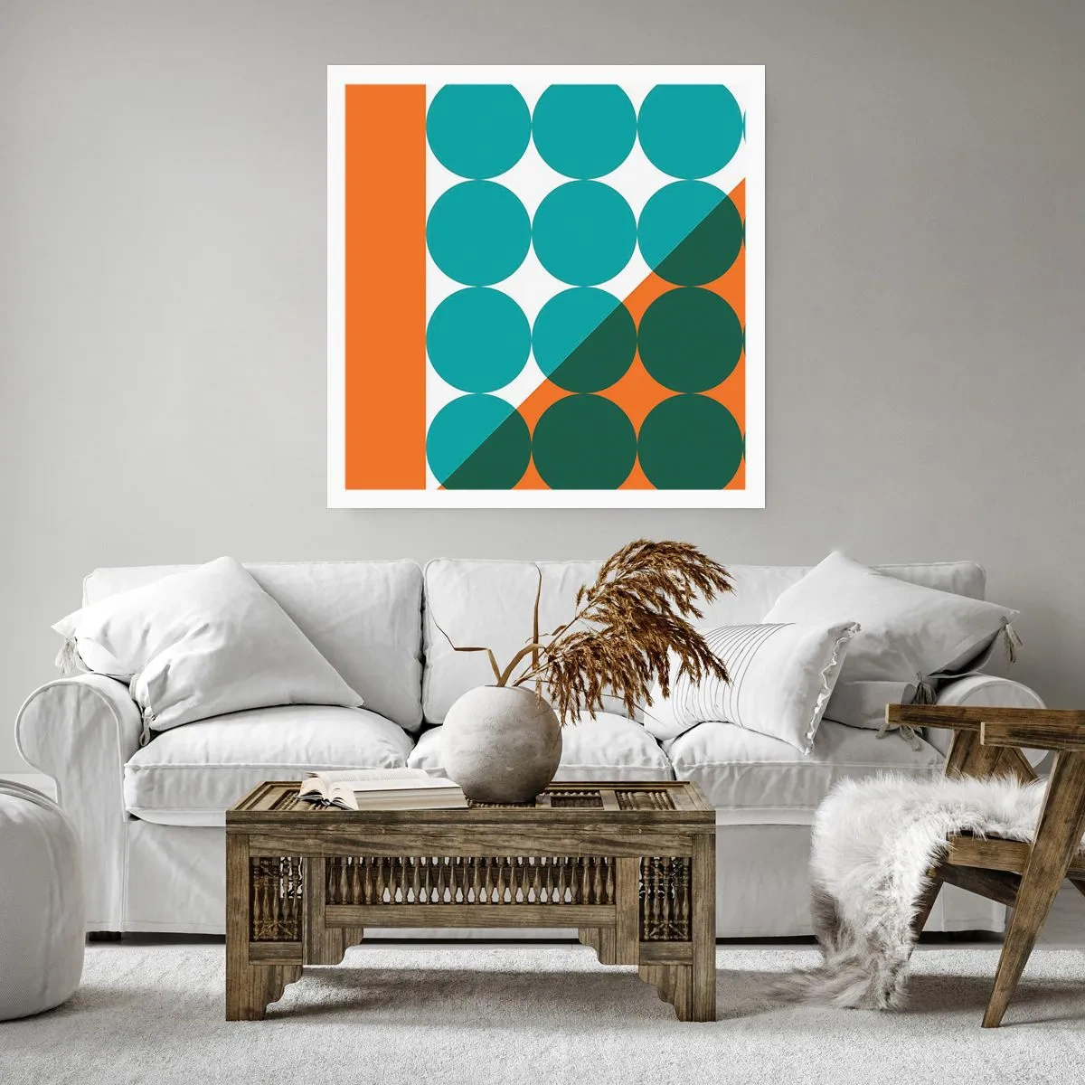 Plakat - W górę i na skos - 60x60 cm