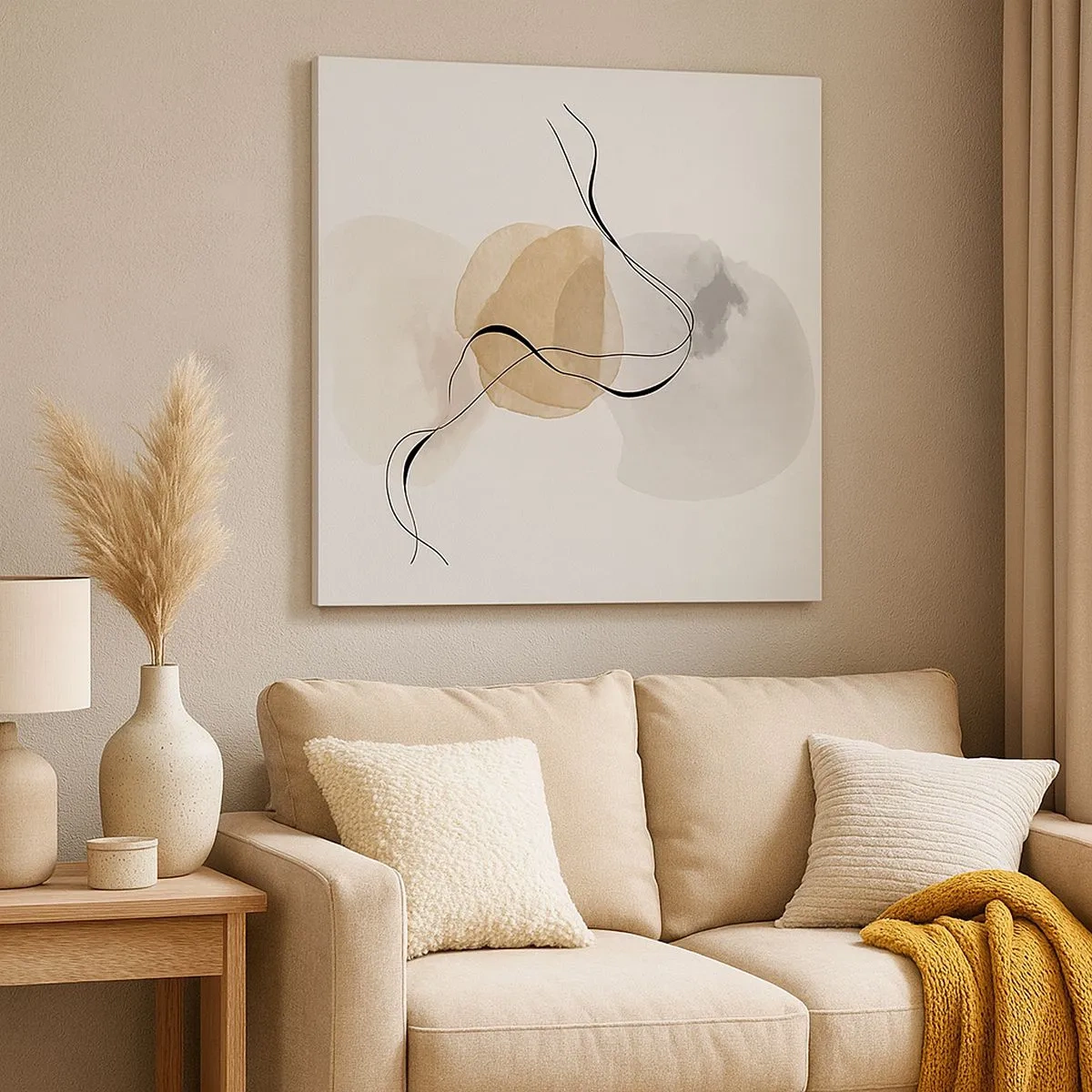 Obraz na płótnie - Powietrzne paciorki - 30x30 cm