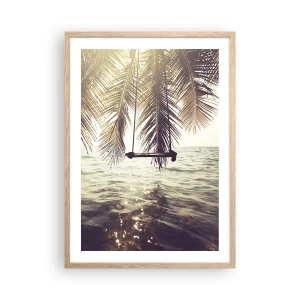 Plakat w ramie jasny dąb - Można bujać w obłokach do woli - 50x70 cm