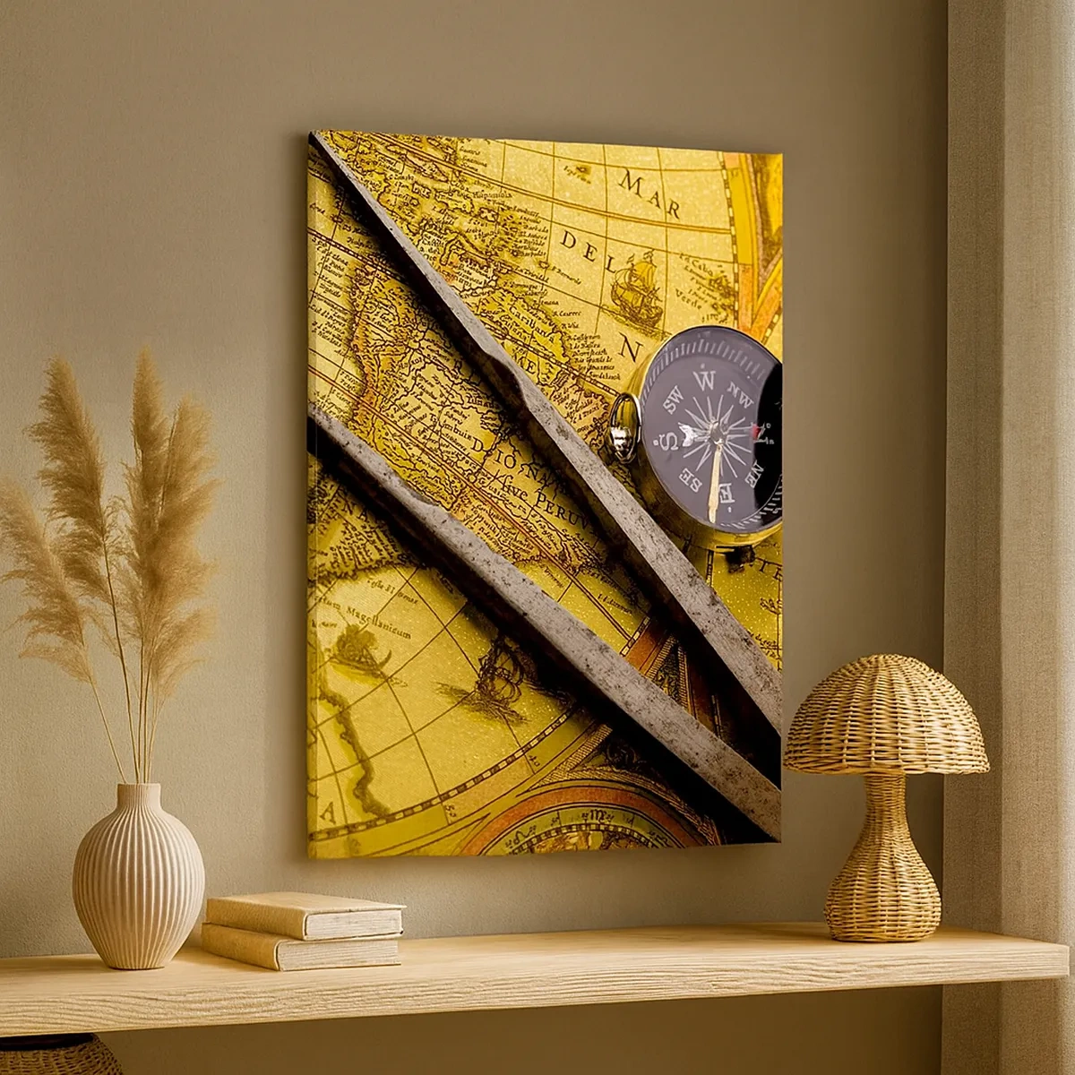 Obraz na płótnie - Gdze te skarby? - 50x70cm - Gdze te skarby? - Nowoczesna dekoracja ścienna do salonu, kuchni i sypialni ARTTOR