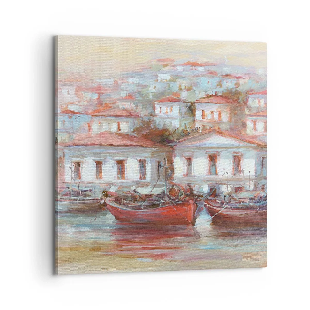 Obraz na płótnie - Szczęśliwe miasteczko - 60x60 cm