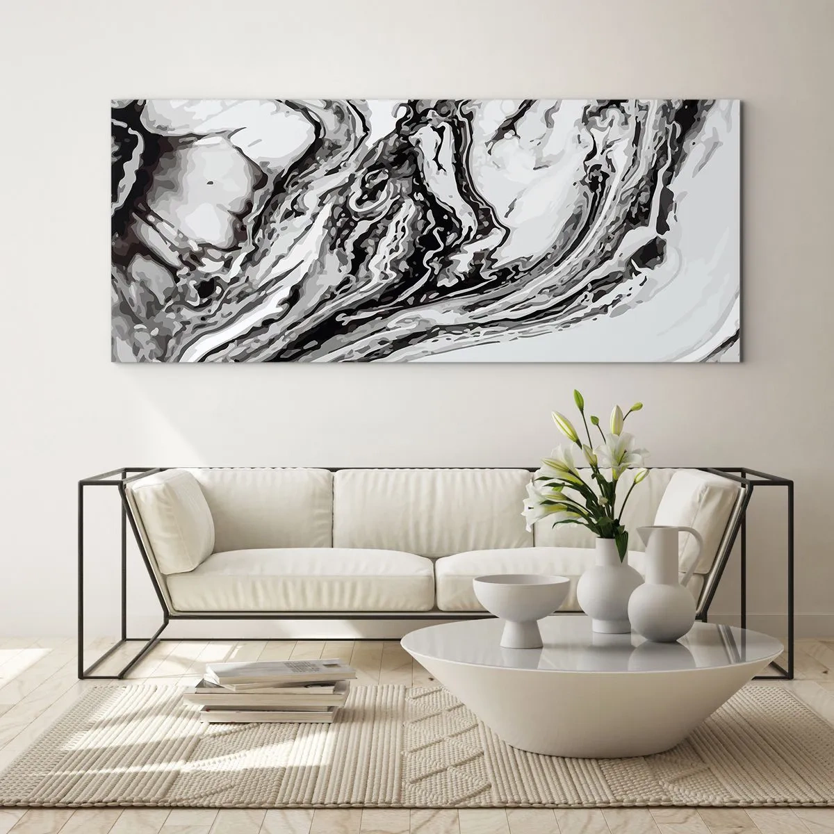 Obraz na szkle - Na poczatku był chaos - 100x40 cm