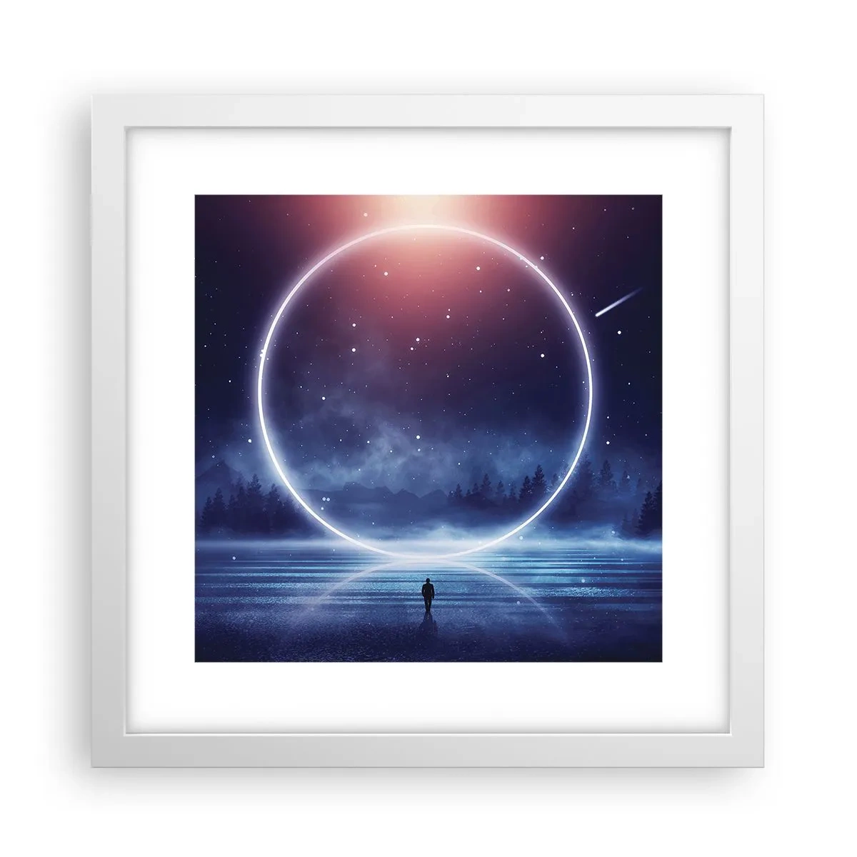 Plakat w białej ramie - Już tu są… - 30x30 cm