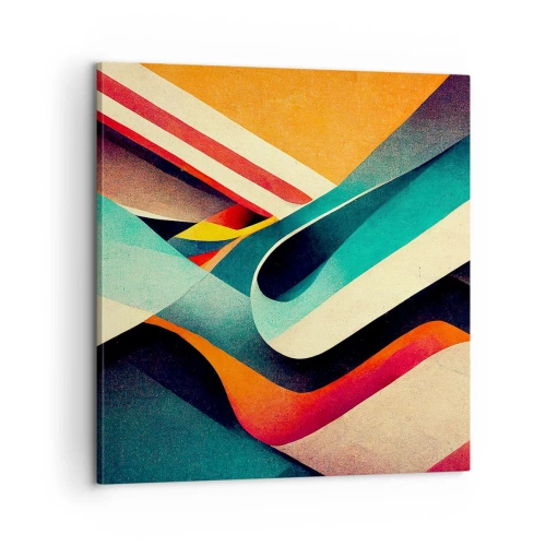Obraz na płótnie - Kompozycja intensywna - 60x60 cm