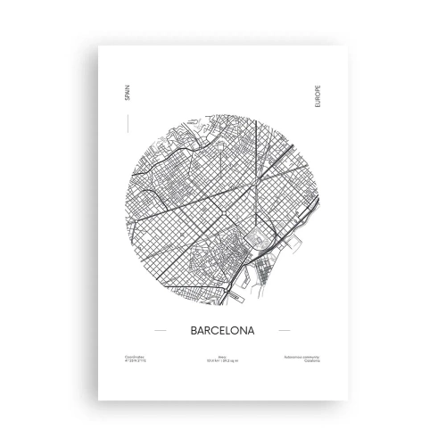 Plakat - Anatomia Barcelony - 70x100 cm