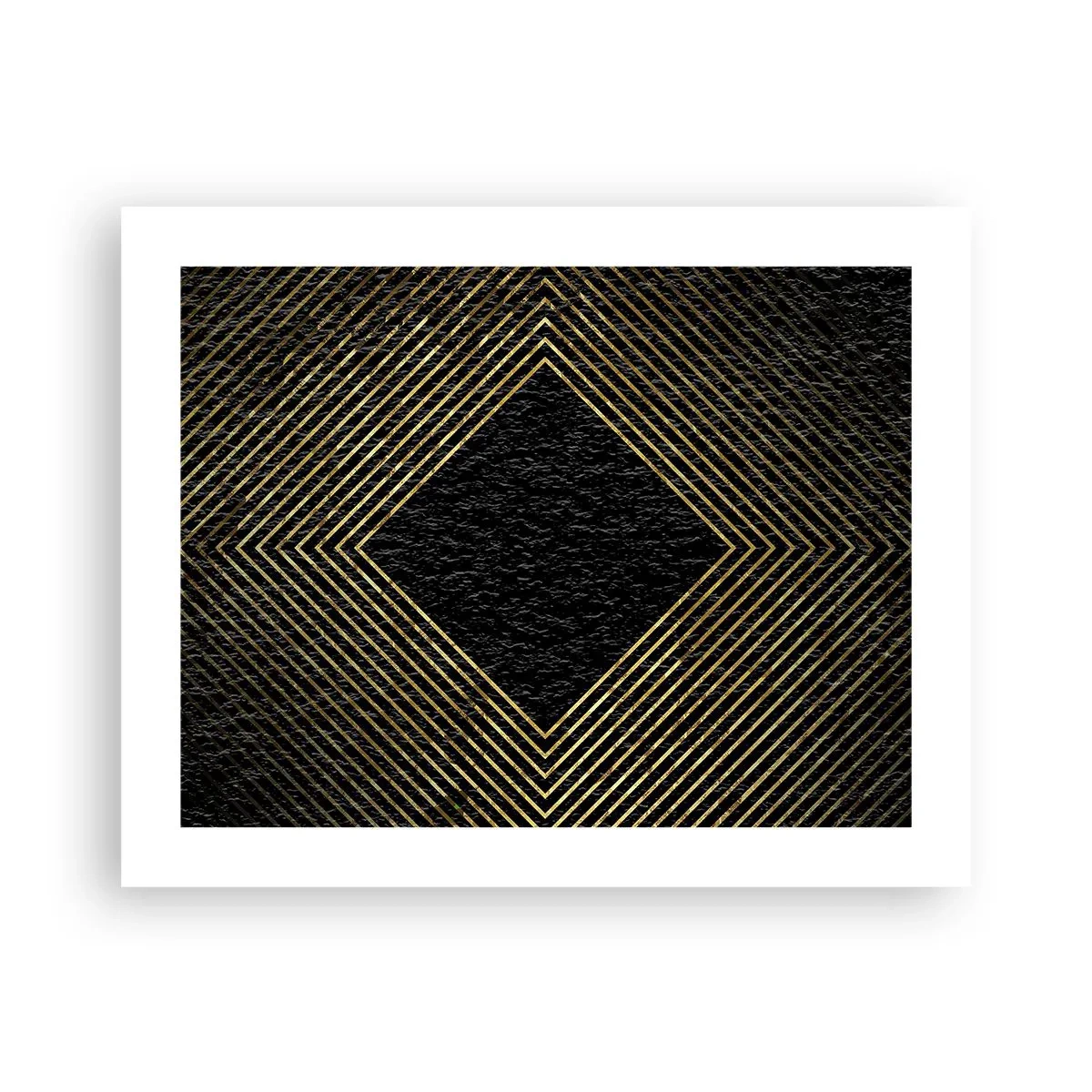 Plakat - Geometria w stylu glamour - 50x40 cm