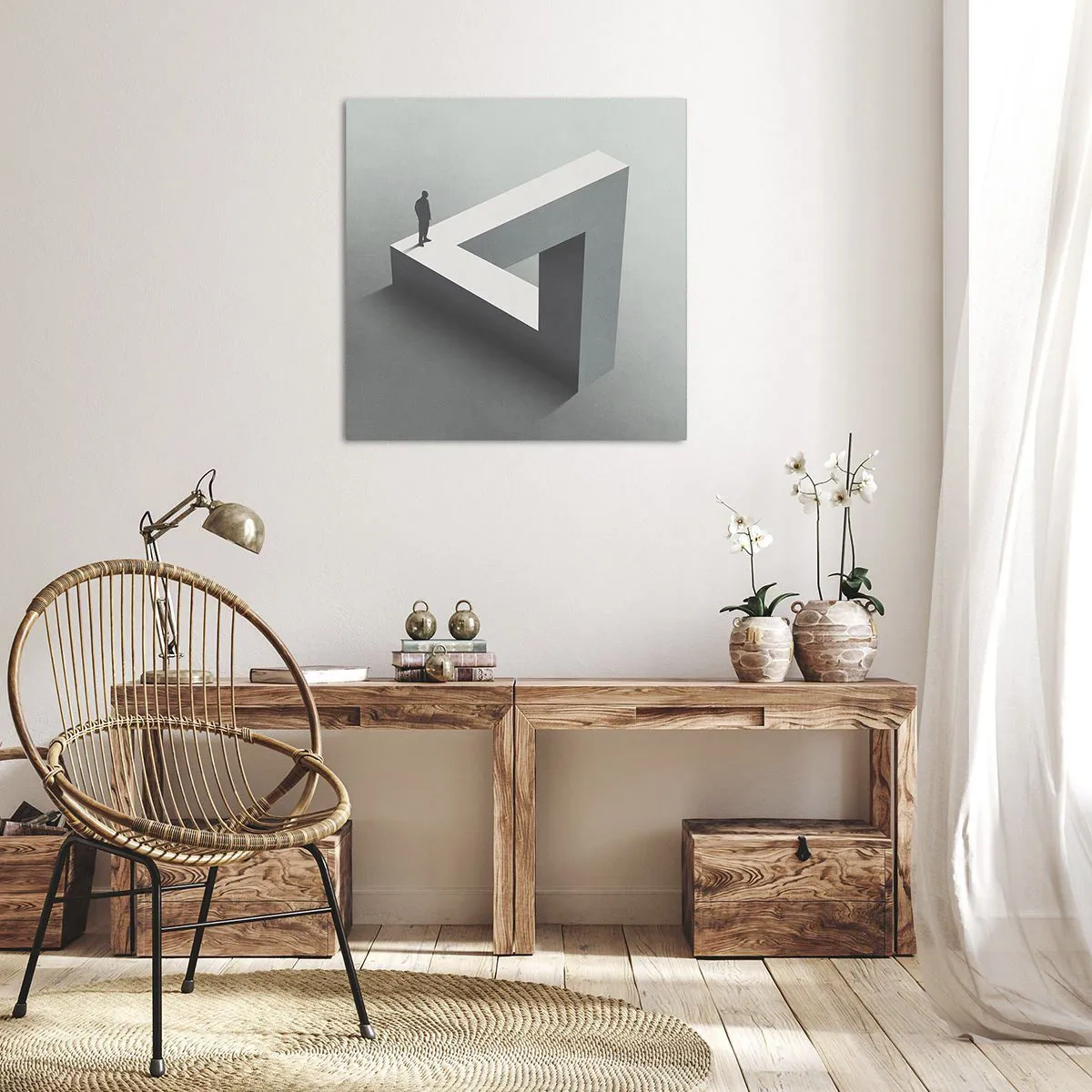 Obraz na płótnie - A jednak możliwe - 40x40 cm