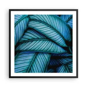 Plakat w czarnej ramie - Linie życia - 60x60 cm