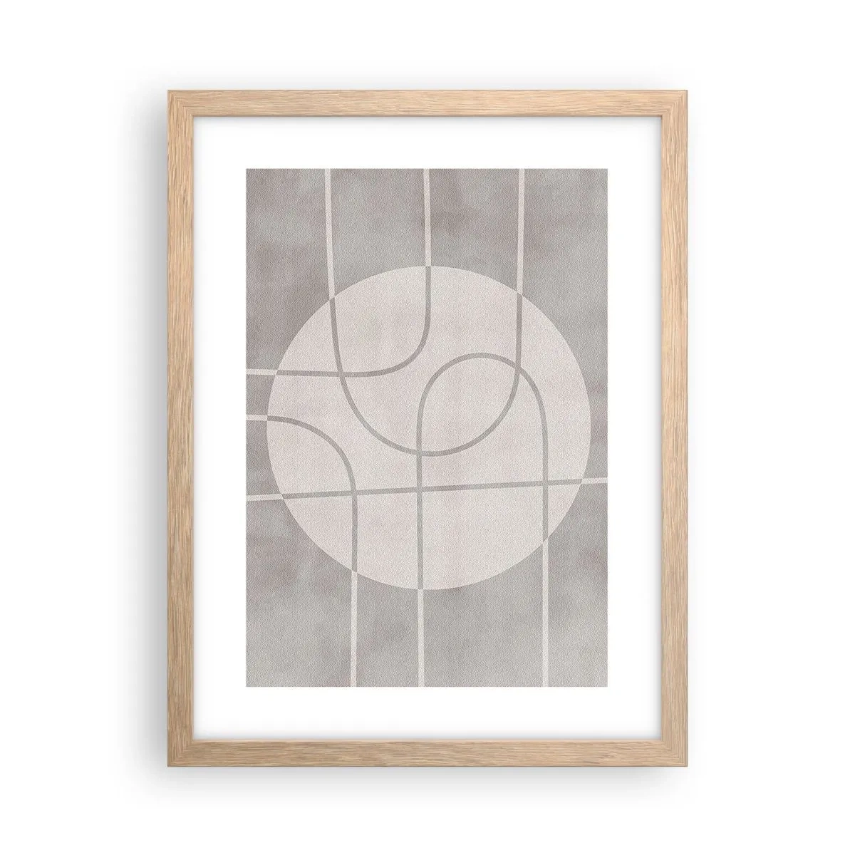 Plakat w ramie jasny dąb - Koliście i na wprost - 30x40 cm