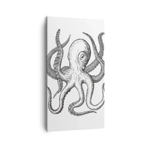 Obraz na płótnie - Tańcząca z falami - 45x80 cm