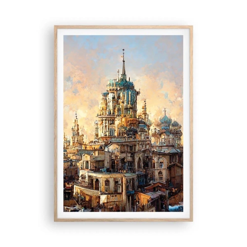 Plakat w ramie jasny dąb - Miasto miast - 70x100 cm