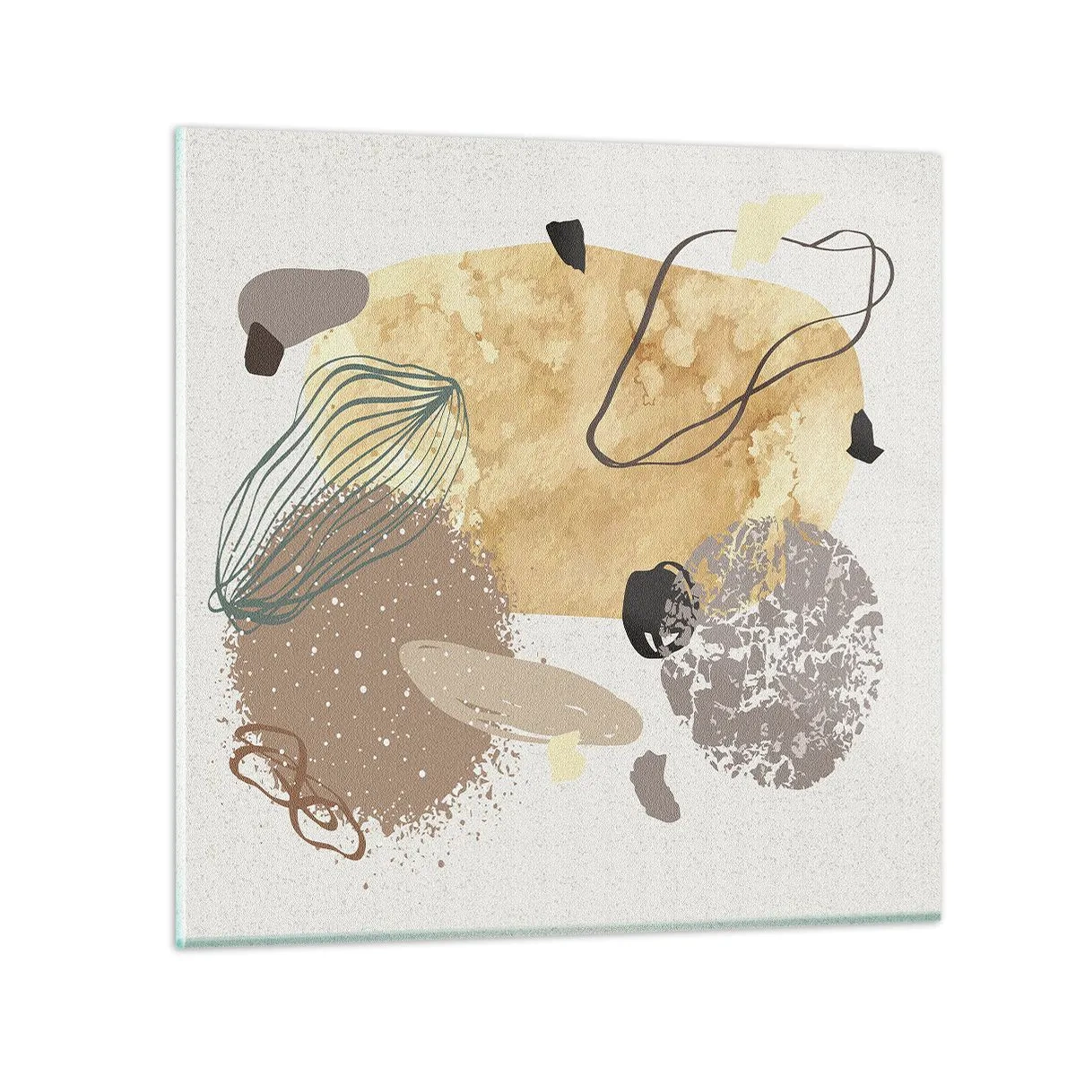 Obraz na szkle - Plumkologia stosowana - 30x30 cm