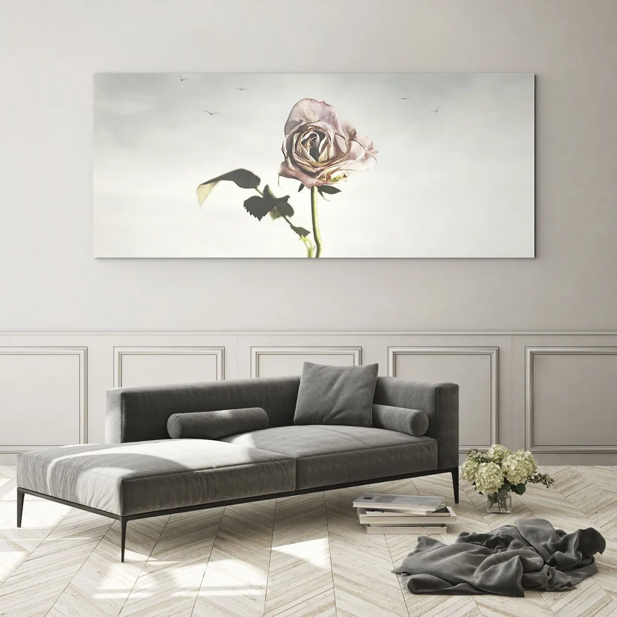Obraz na szkle - Powitanie wiosny - 100x40 cm