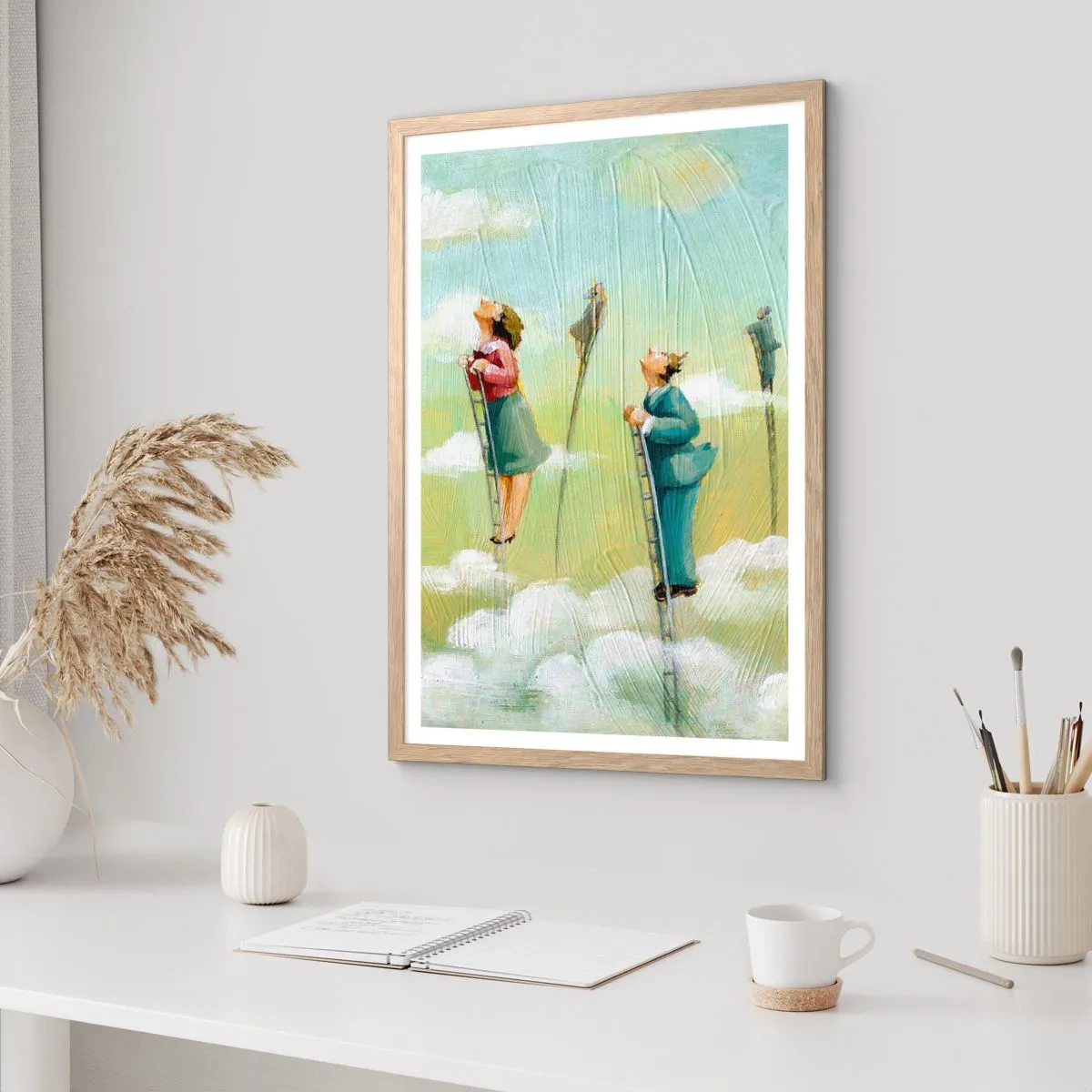 Plakat w ramie jasny dąb - Za swoim marzeniem - 70x100 cm
