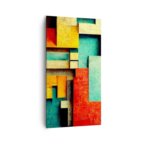 Obraz na płótnie - Festiwal kątów prostych - 55x100 cm