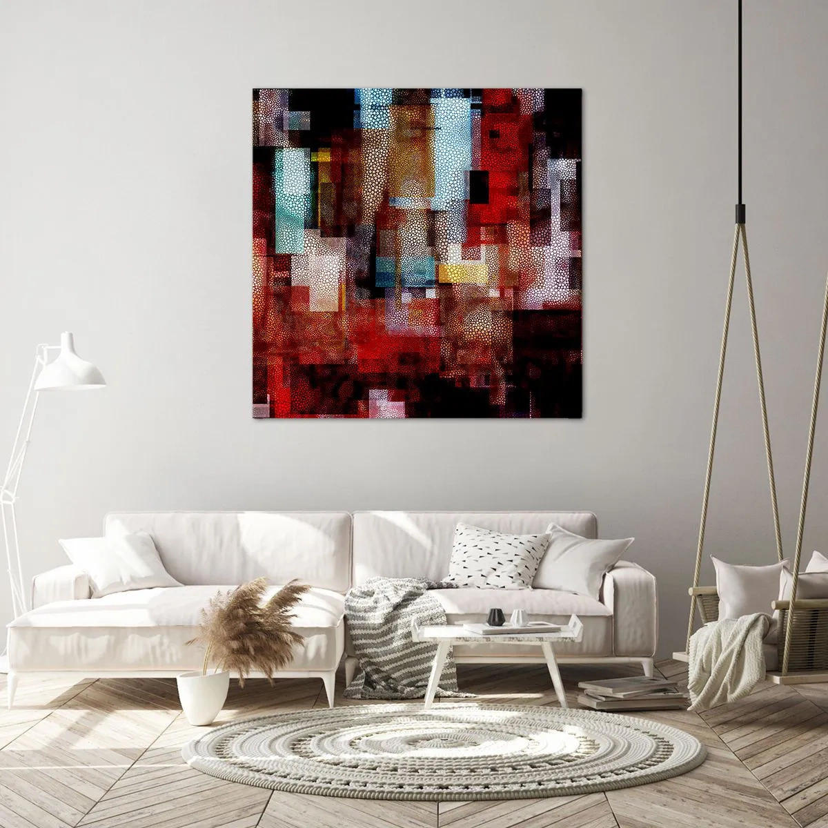 Obraz na płótnie - Pomieszanie z poplątaniem - 60x60 cm