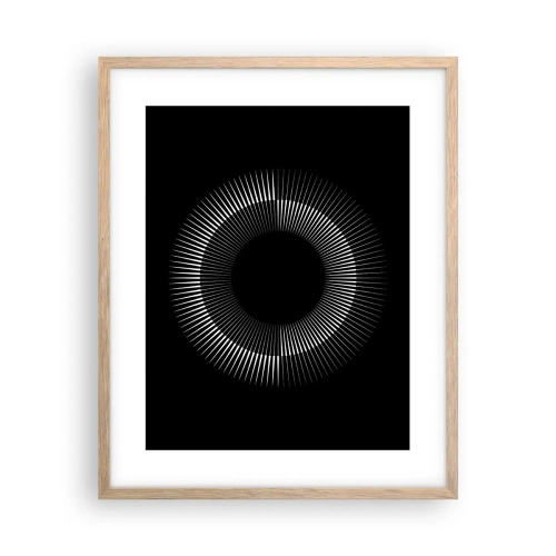 Plakat w ramie jasny dąb - Czarne Słońce - 40x50 cm