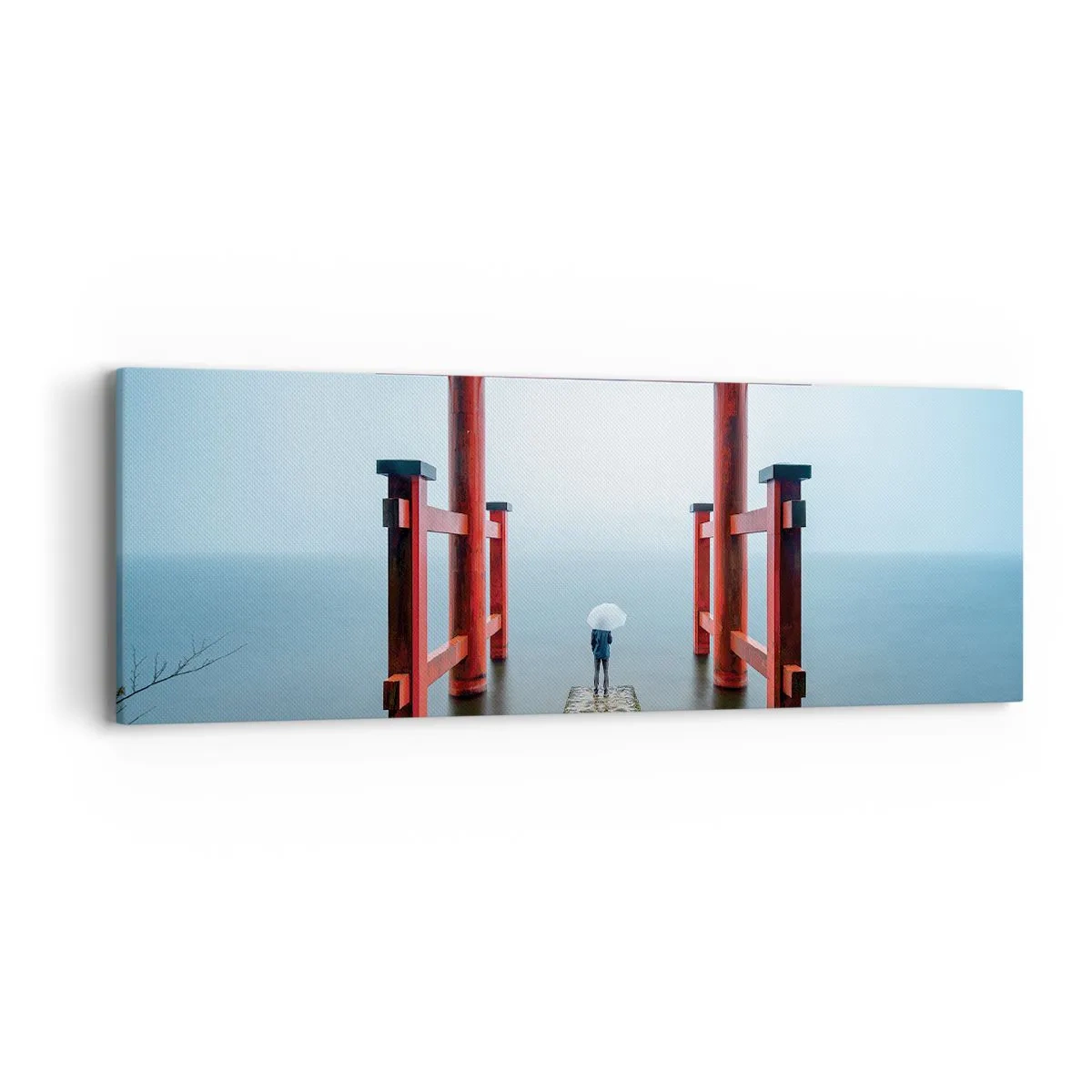 Obraz na płótnie - Japońska zaduma - 90x30 cm