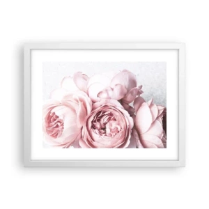 Plakat w białej ramie - Dla romantyków - 40x30 cm