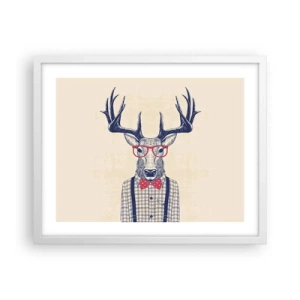 Plakat w białej ramie - Zabawna ekstrawagancja - 50x40 cm