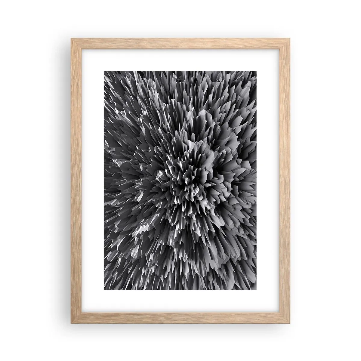 Plakat w ramie jasny dąb - Już ostrzej się nie da - 30x40 cm