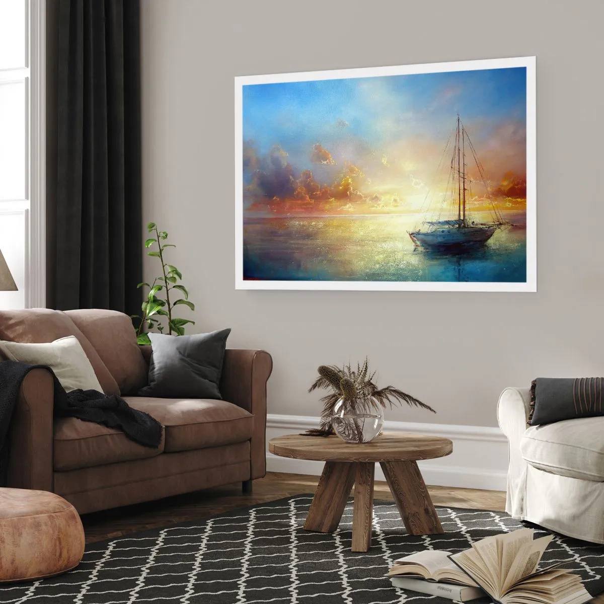 Plakat - W złotej zatoce - 50x40 cm