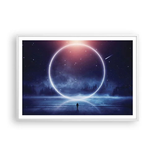 Plakat w białej ramie - Już tu są… - 100x70 cm